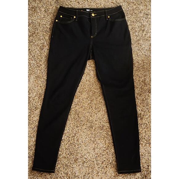 INC International Concepts Denim - INC Intl Concepts Skinny Jeans 12/31 Dark Indigo Boot-Ready Edgy EUC